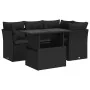 Set de muebles de jardín 5 pzas y cojines ratán sintético negro de , Conjuntos de jardín - Ref: Foro24-3326146, Precio: 395,8...
