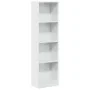 Estantería madera de ingeniería blanco brillo 40x24x143 cm by , Bookcases and shelves - Ref: Foro24-858304, Price: 66,28 €, D...