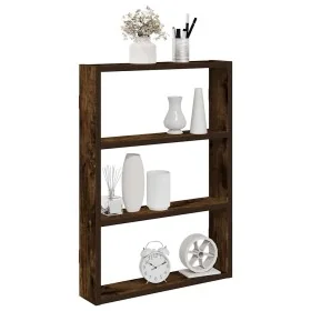 Estante de pared madera ingeniería roble ahumado 43x9x60 cm by , Shelves and shelves - Ref: Foro24-860053, Price: 27,31 €, Di...