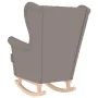 Silla mecedora de tela taupe 74x90x102 cm von , Sessel - Ref: Foro24-4016925, Preis: 175,81 €, Rabatt: %