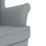 Silla mecedora de tela gris claro 74x90x102 cm de , Sillones - Ref: Foro24-4016919, Precio: 222,30 €, Descuento: %