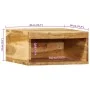 Muebles de TV de pared 2 uds madera maciza de acacia von , CD- und DVD-Speicher - Ref: Foro24-4017472, Preis: 72,64 €, Rabatt: %
