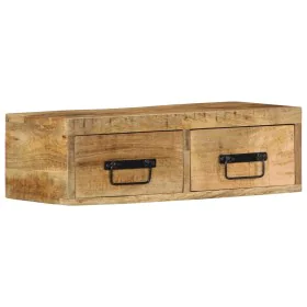 Mueble de TV de pared madera maciza de mango rugosa 60x30x19 cm von , CD- und DVD-Speicher - Ref: Foro24-4017458, Preis: 92,3...