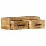 Mueble de TV de pared madera maciza de mango rugosa 60x30x19 cm by , CD and DVD storage - Ref: Foro24-4017458, Price: 92,36 €...
