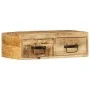 Mueble de TV de pared madera maciza de mango rugosa 60x30x19 cm by , CD and DVD storage - Ref: Foro24-4017458, Price: 92,36 €...