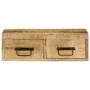 Mueble de TV de pared madera maciza de mango rugosa 60x30x19 cm by , CD and DVD storage - Ref: Foro24-4017458, Price: 92,36 €...
