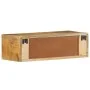 Mueble de TV de pared madera maciza de mango rugosa 60x30x19 cm by , CD and DVD storage - Ref: Foro24-4017458, Price: 92,36 €...