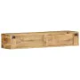 Mueble de TV de pared madera maciza mango rugosa 100x30x19 cm de , Almacenamiento para CD y DVD - Ref: Foro24-4017479, Precio...