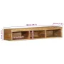Mueble de TV de pared madera maciza mango rugosa 100x30x19 cm de , Almacenamiento para CD y DVD - Ref: Foro24-4017479, Precio...