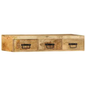 Mueble de TV de pared madera maciza mango rugosa 100x30x19 cm by , CD and DVD storage - Ref: Foro24-4017464, Price: 122,82 €,...