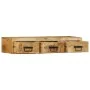 Mueble de TV de pared madera maciza mango rugosa 100x30x19 cm de , Almacenamiento para CD y DVD - Ref: Foro24-4017464, Precio...