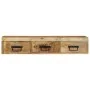 Mueble de TV de pared madera maciza mango rugosa 100x30x19 cm de , Almacenamiento para CD y DVD - Ref: Foro24-4017464, Precio...