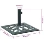 Base de sombrilla de hierro fundido verde 12 kg 49 cm de vidaXL, Bases para sombrillas - Ref: Foro24-47866, Precio: 67,99 €, ...