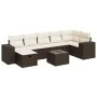Set sofás de jardín 8 piezas y cojines ratán sintético marrón von , Gartensets - Ref: Foro24-3325719, Preis: 509,79 €, Rabatt: %