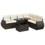 Juego de sofás de jardín 7 piezas con cojines ratán PE marrón by , Garden sets - Ref: Foro24-3326654, Price: 527,08 €, Discou...