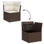 Juego de sofás de jardín 7 piezas con cojines ratán PE marrón by , Garden sets - Ref: Foro24-3326654, Price: 527,08 €, Discou...