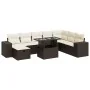 Set de sofás de jardín 9 pzas y cojines ratán sintético marrón by , Garden sets - Ref: Foro24-3327963, Price: 628,40 €, Disco...
