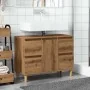 Mueble de lavabo madera ingeniería roble artisan 80x33x60 cm von , Badezimmerwaschtische - Ref: Foro24-857127, Preis: 95,32 €...