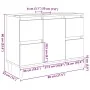 Mueble de lavabo madera ingeniería roble artisan 80x33x60 cm von , Badezimmerwaschtische - Ref: Foro24-857127, Preis: 95,32 €...