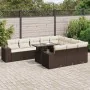 Set de sofás de jardín 11 pzas cojines ratán sintético marrón von , Gartensets - Ref: Foro24-3326874, Preis: 791,79 €, Rabatt: %