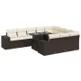 Set de sofás de jardín 11 pzas cojines ratán sintético marrón von , Gartensets - Ref: Foro24-3326874, Preis: 791,79 €, Rabatt: %