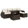 Set sofás de jardín 6 piezas y cojines ratán sintético marrón von , Gartensets - Ref: Foro24-3327893, Preis: 502,68 €, Rabatt: %