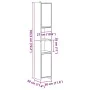 Armario de baño madera de ingeniería envejecida 30x30x183,5 cm von , Badezimmermöbel - Ref: Foro24-856064, Preis: 94,45 €, Ra...