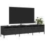 Mueble para TV acero laminado en frío negro 202x39x43,5 cm von , TV-Möbel - Ref: Foro24-3307149, Preis: 202,28 €, Rabatt: %