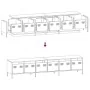 Mueble para TV acero laminado en frío negro 202x39x43,5 cm von , TV-Möbel - Ref: Foro24-3307149, Preis: 202,28 €, Rabatt: %