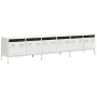Mueble para TV acero laminado en frío blanco 202x39x43,5 cm by , TV Furniture - Ref: Foro24-3307154, Price: 207,90 €, Discoun...