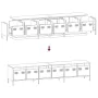 Mueble para TV acero laminado en frío blanco 202x39x43,5 cm by , TV Furniture - Ref: Foro24-3307154, Price: 207,90 €, Discoun...