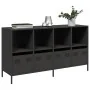 Aparador de acero laminado en frío negro 135x39x73,5 cm by , Sideboards - Ref: Foro24-3307161, Price: 180,27 €, Discount: %