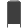 Aparador de acero laminado en frío negro 135x39x73,5 cm by , Sideboards - Ref: Foro24-3307161, Price: 180,27 €, Discount: %