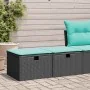 Set sofás jardín y cojines 2 pzas ratán sintético acacia negro von , Gartensets - Ref: Foro24-3328670, Preis: 126,05 €, Rabat...
