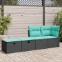 Set sofás jardín y cojines 2 pzas ratán sintético acacia negro von , Gartensets - Ref: Foro24-3328670, Preis: 126,05 €, Rabat...