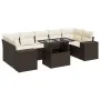 Set sofás de jardín 8 piezas y cojines ratán sintético marrón by , Garden sets - Ref: Foro24-3326764, Price: 589,34 €, Discou...