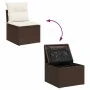 Set sofás de jardín 8 piezas y cojines ratán sintético marrón by , Garden sets - Ref: Foro24-3326764, Price: 589,34 €, Discou...