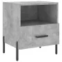 Mesita de noche madera ingeniería gris hormigón 40x35x47,5 cm de , Mesitas de noche - Ref: Foro24-827460, Precio: 46,55 €, De...
