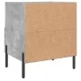 Mesita de noche madera ingeniería gris hormigón 40x35x47,5 cm de , Mesitas de noche - Ref: Foro24-827460, Precio: 46,55 €, De...
