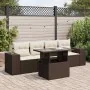 Set comedor de jardín 5 piezas y cojines ratán sintético marrón by , Garden sets - Ref: Foro24-3326724, Price: 386,41 €, Disc...