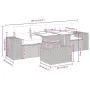 Set comedor de jardín 5 piezas y cojines ratán sintético marrón by , Garden sets - Ref: Foro24-3326724, Price: 386,41 €, Disc...