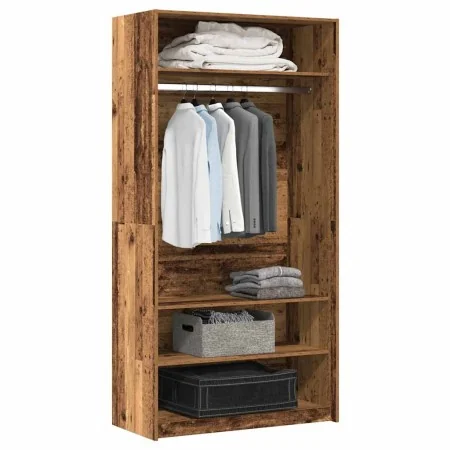 Armario de madera ingeniería envejecida 100x50x200 cm von , Kleiderschränke - Ref: Foro24-3318624, Preis: 169,98 €, Rabatt: %