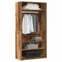 Armario de madera ingeniería envejecida 100x50x200 cm von , Kleiderschränke - Ref: Foro24-3318624, Preis: 169,98 €, Rabatt: %