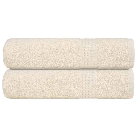 Toallas de ducha 2 uds 100% algodón crema 70x140 cm 360 gsm by , Towels - Ref: Foro24-137001, Price: 26,91 €, Discount: %
