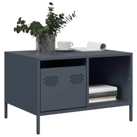 Mesa de centro acero laminado en frío antracita 68,5x50x43,5 cm by , Coffee table - Ref: Foro24-851282, Price: 71,77 €, Disco...