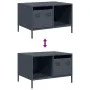 Mesa de centro acero laminado en frío antracita 68,5x50x43,5 cm de , Mesas de centro - Ref: Foro24-851282, Precio: 71,77 €, D...