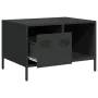 Mesa de centro acero laminado en frío negro 68,5x50x43,5 cm de , Mesas de centro - Ref: Foro24-851280, Precio: 68,38 €, Descu...