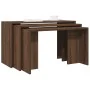 Mesas apilables 3 pzas madera contrachapada color roble marrón by , Side tables - Ref: Foro24-858539, Price: 61,56 €, Discoun...