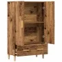 Aparador de madera de ingeniería madera vieja 70x31x115 cm by , Sideboards - Ref: Foro24-856914, Price: 104,46 €, Discount: %
