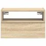 Mesitas de noche de pared 2 unidades roble sonoma 45x26x28,5 cm de , Mesitas de noche - Ref: Foro24-858601, Precio: 66,80 €, ...